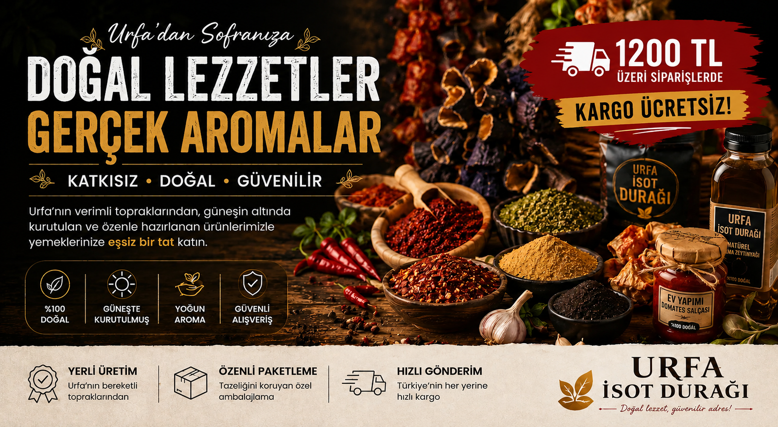 Urfa İsot Durağı Doğal Ürünler
